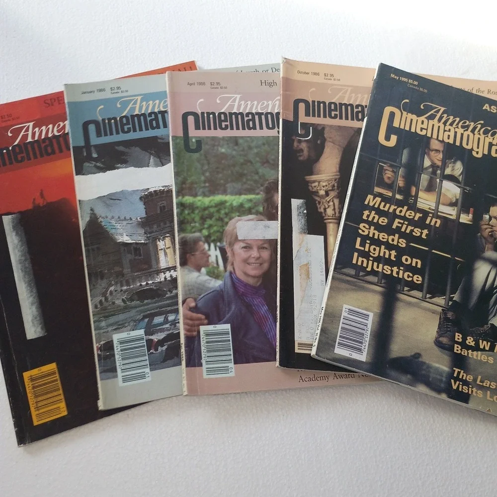 Lot of 5 American Cinematographer Magazines Vintage Years‎ 85, 86, 95